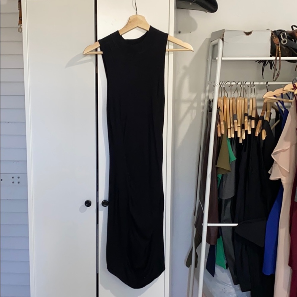 Express High Neck Black Mini Dress, Size Small